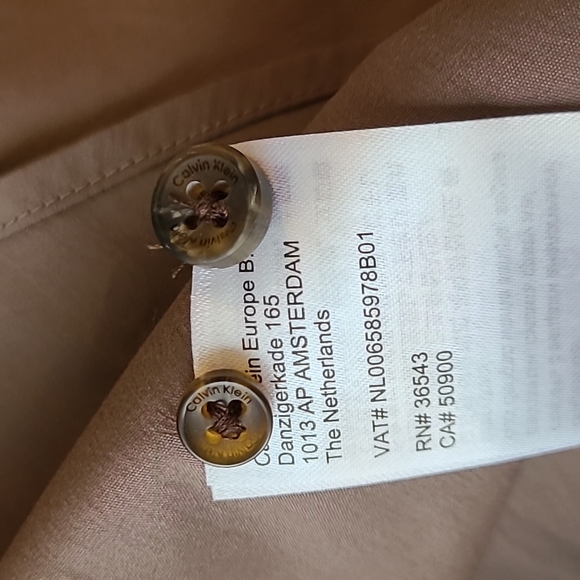 Calvin Klein brown stretch dress shirt - Picture 14 of 15